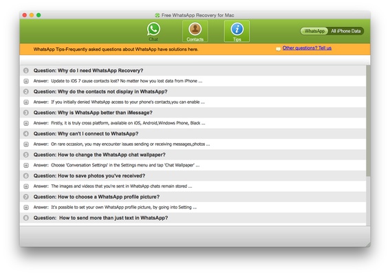 WhatsApp Recovery screenshot 1