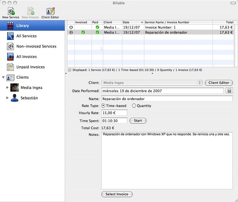 Billable screenshot 1
