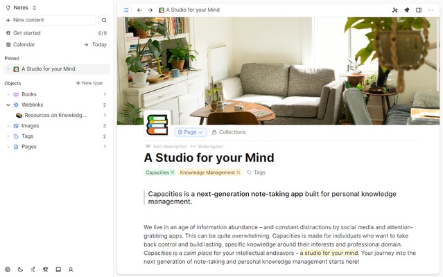 Capacities screenshot 1
