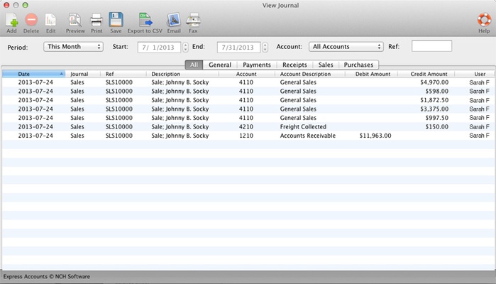 Express Accounts Plus screenshot 1