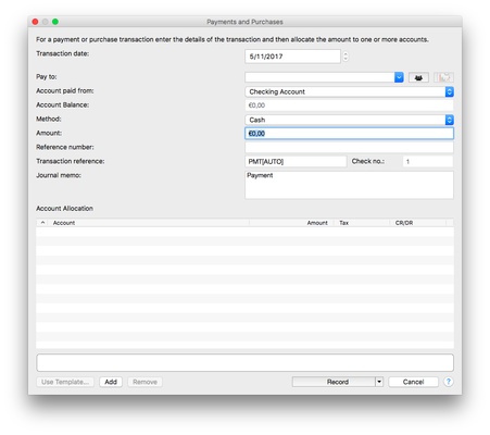 Express Accounts Free Accounting Software screenshot 1