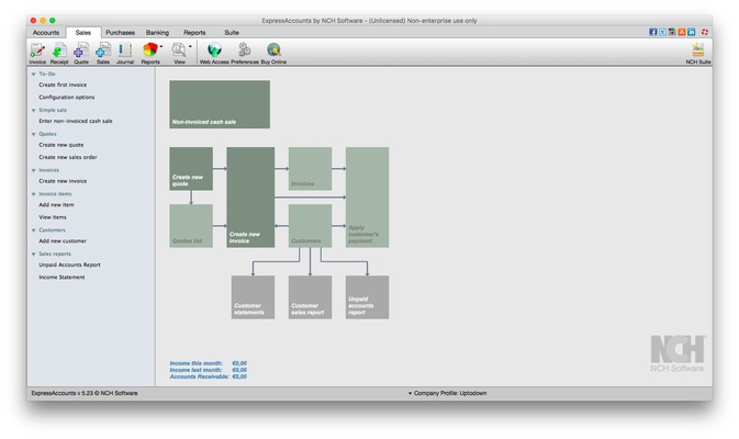 Express Accounts Free Accounting Software screenshot 1