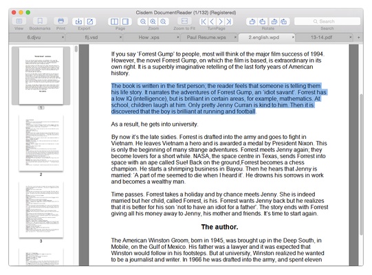 Cisdem DocumentReader screenshot 1