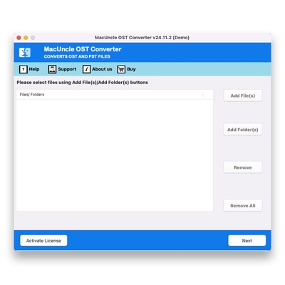 MacUncle OST Converter screenshot 1