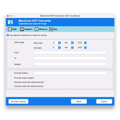 MacUncle OST Converter screenshot 1