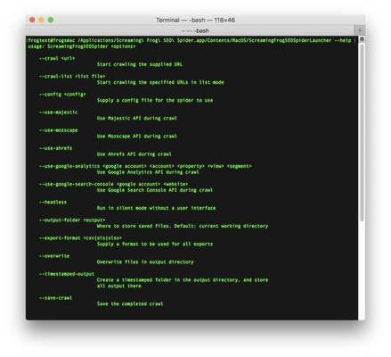 Screaming Frog screenshot 1
