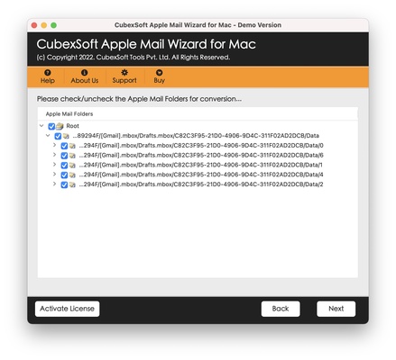 CubexSoft Apple Mail Converter screenshot 1