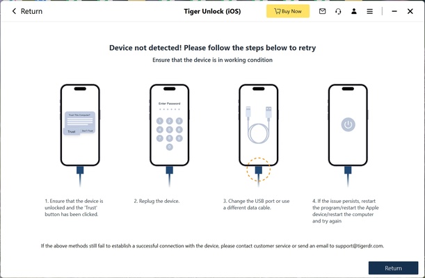 Tiger iOS Unlocker screenshot 1