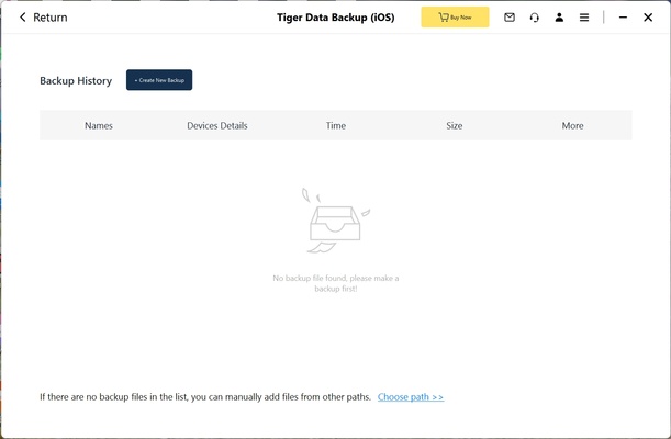 Tiger Data Backup screenshot 1