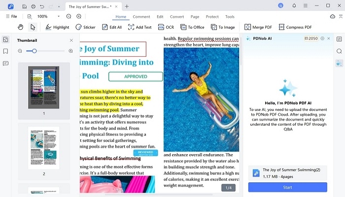 PDNob PDF Editor for Mac screenshot 1