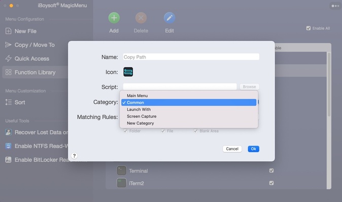 iBoysoft MagicMenu screenshot 1