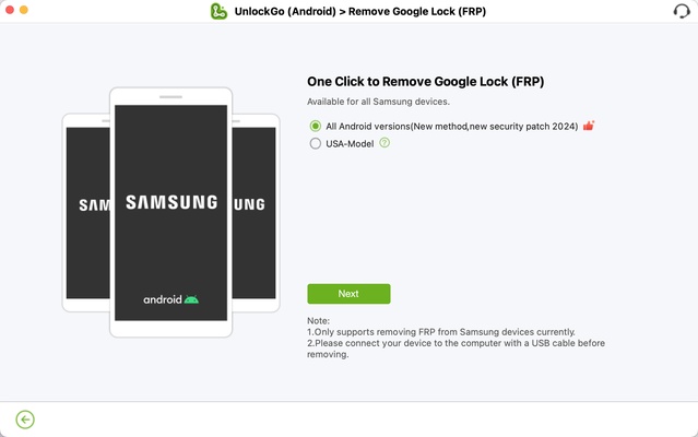iToolab UnlockGo (Android) screenshot 1