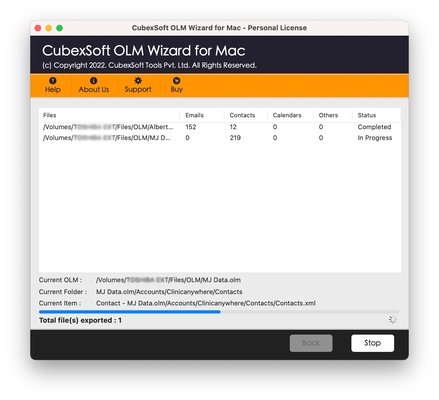CubexSoft OLM Converter screenshot 1
