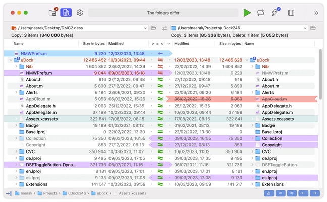 DirEqual screenshot 1