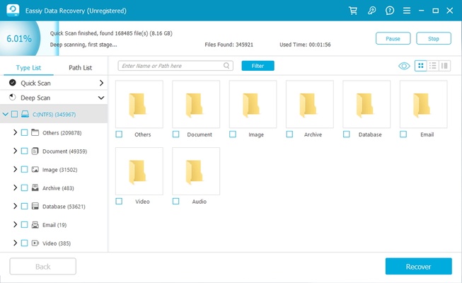 Eassiy Data Recovery screenshot 1