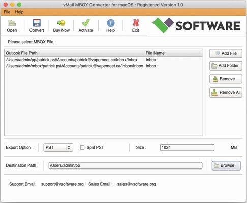 MBOX File Converter for macOS screenshot 1