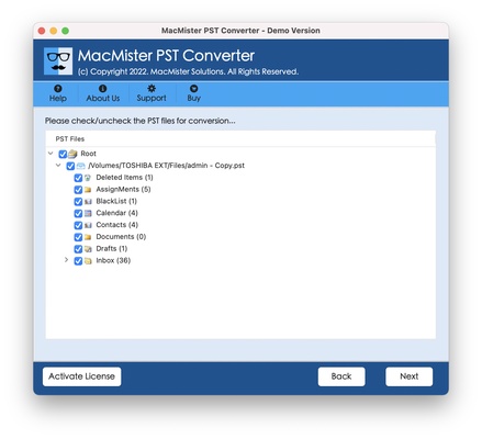 MacMister PST Converter screenshot 1