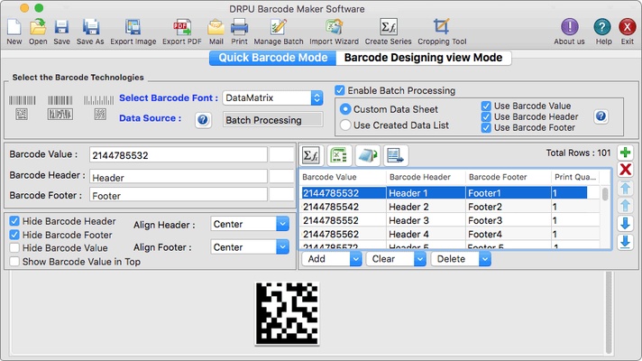 Mac OS Label Printing Application screenshot 1