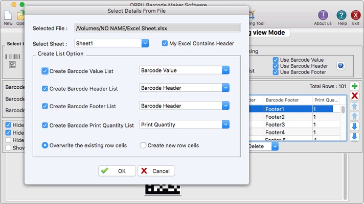 Mac OS Label Printing Application screenshot 1