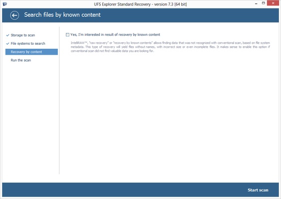 UFS Explorer Standard Recovery screenshot 1
