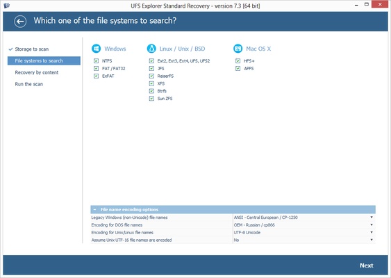 UFS Explorer Standard Recovery screenshot 1
