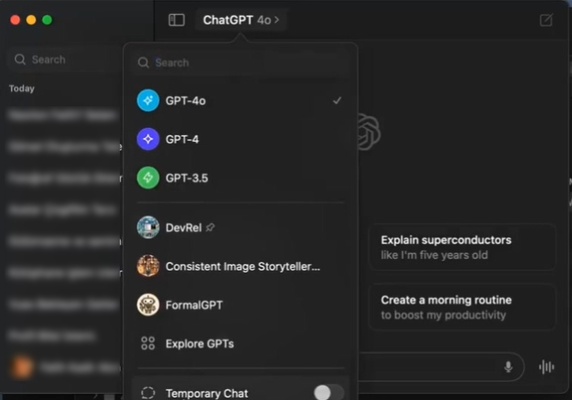 ChatGPT screenshot 1