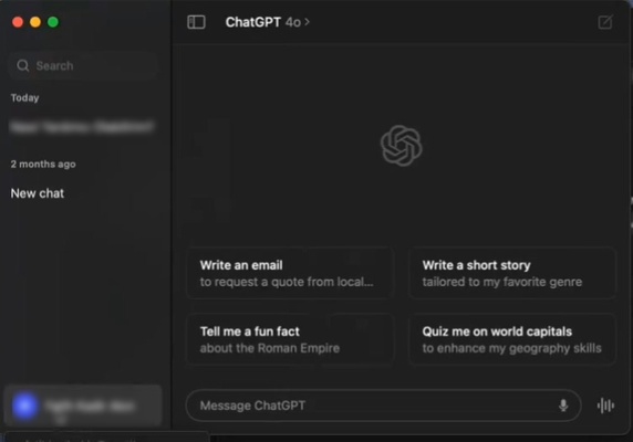 ChatGPT screenshot 1