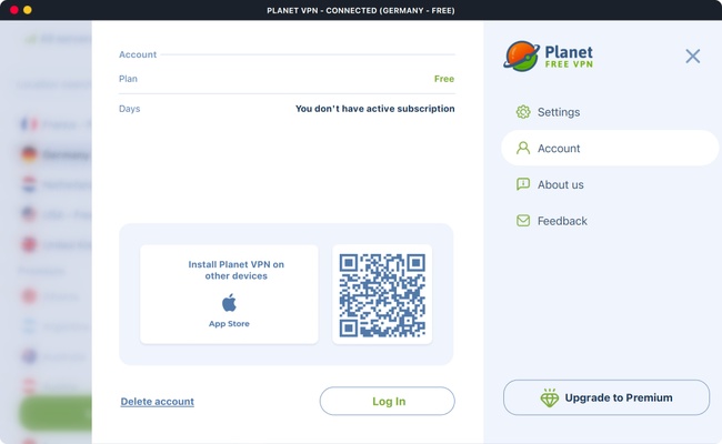 Free VPN Planet screenshot 1