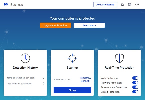 Malwarebytes screenshot 1