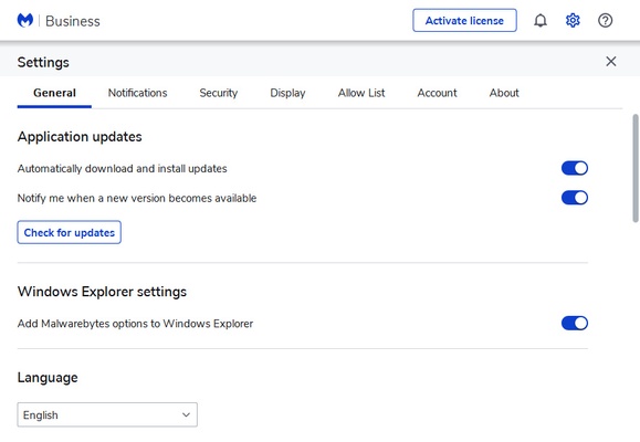 Malwarebytes screenshot 1
