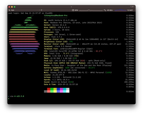 Fastfetch screenshot 1