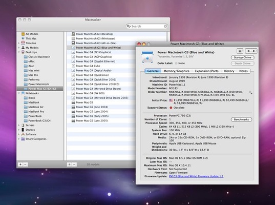 Mactracker screenshot 1