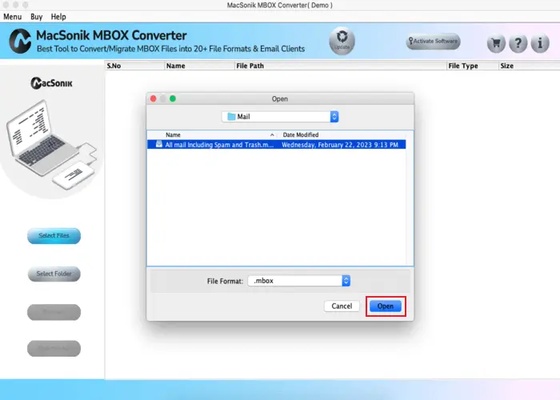 MBOX Converter for Mac screenshot 1