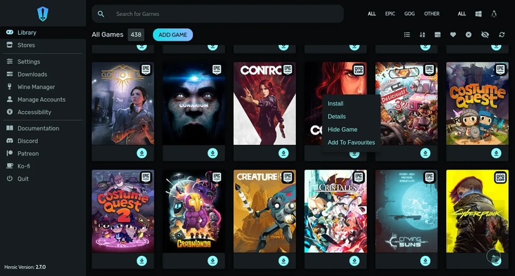 Heroic Games Launcher screenshot 1