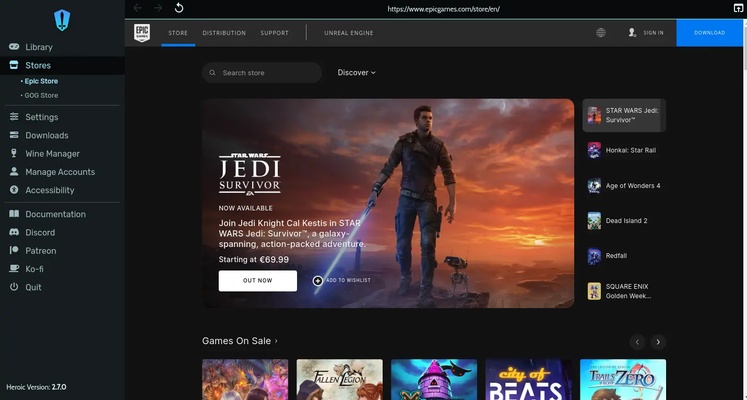 Heroic Games Launcher screenshot 1