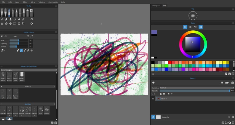 Rebelle screenshot 1