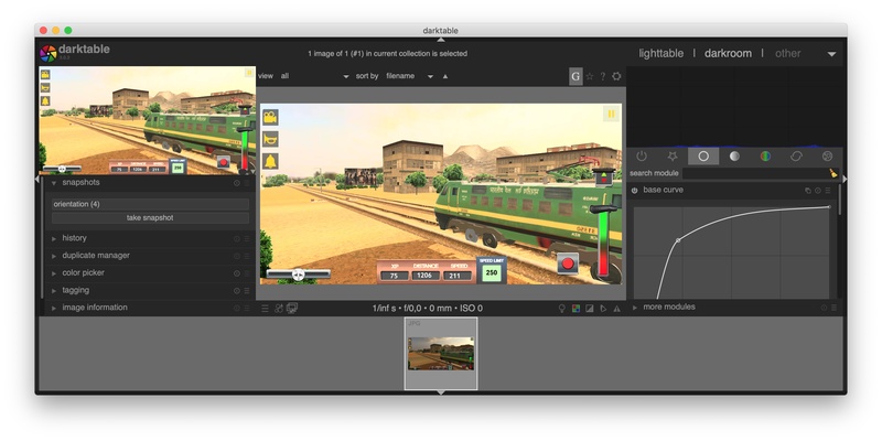 Darktable screenshot 1