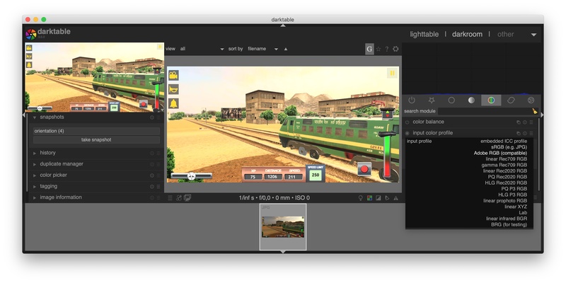 Darktable screenshot 1