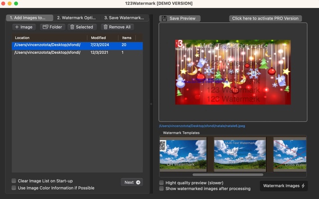 123 Watermark Maker for Mac screenshot 1