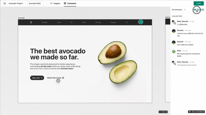 Avocode screenshot 1