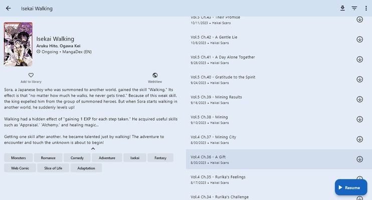 Mangayomi screenshot 1