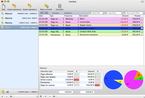 iCompta screenshot 1