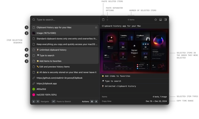ClipBook screenshot 1