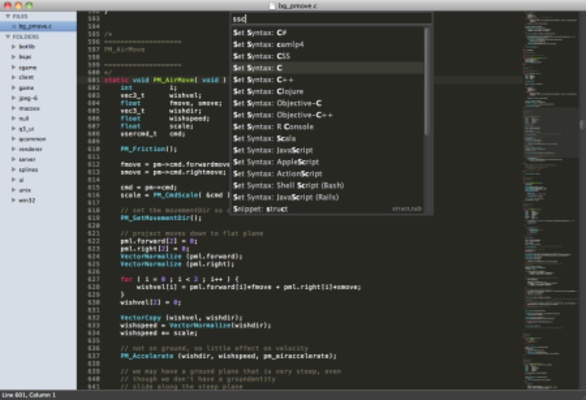 Sublime Text 2 screenshot 1