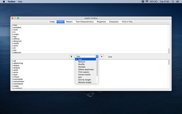 Japplis Toolbox screenshot 1