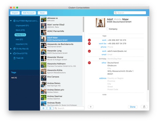 Cisdem ContactsMate screenshot 1