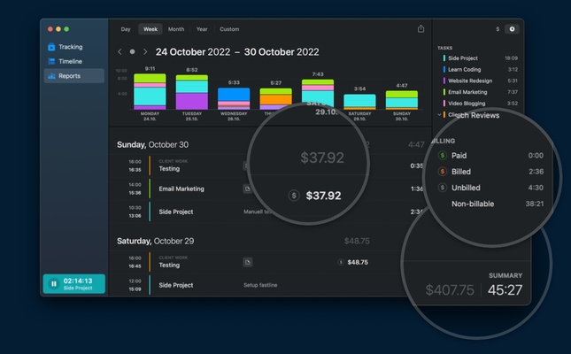 Timemator screenshot 1