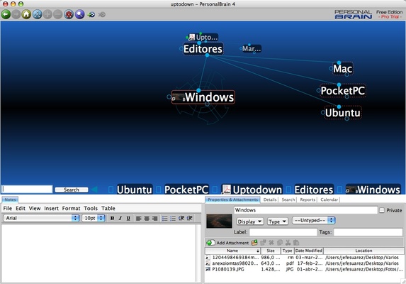 PersonalBrain screenshot 1