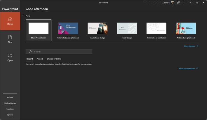 Microsoft Office 365 screenshot 1