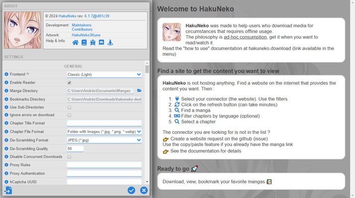 HakuNeko screenshot 1